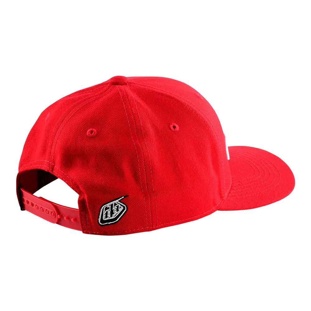 Gorra Curva Troy Lee Designs Signature Red / White